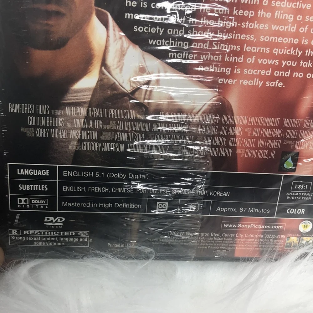 Sony Pictures Viva A Fox And Shemar Moore Motives DVD Video